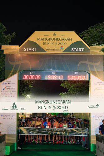 Race photo from Mangkunegaran Run 2024