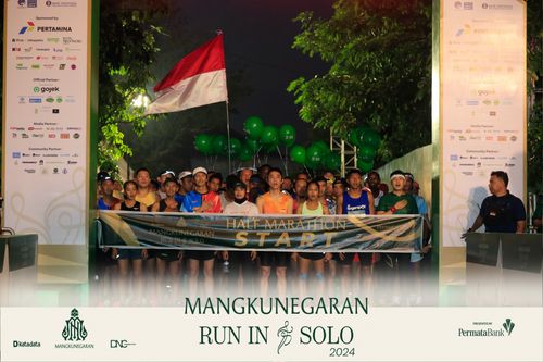Race photo from Mangkunegaran Run 2024