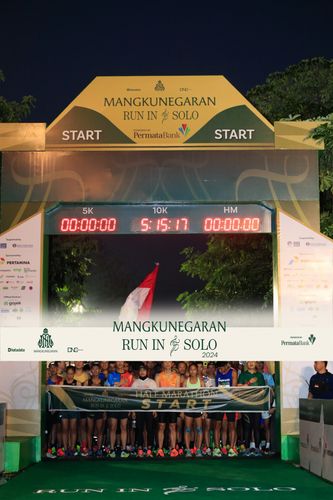 Race photo from Mangkunegaran Run 2024