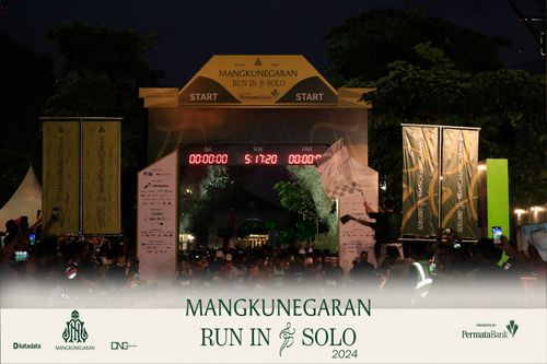 Race photo from Mangkunegaran Run 2024