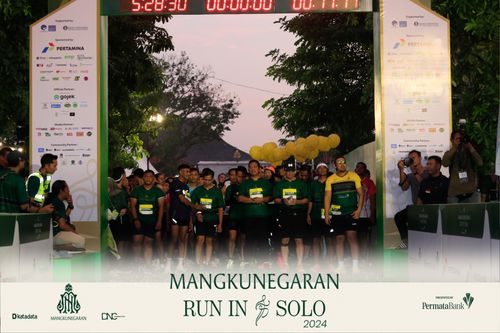 Race photo from Mangkunegaran Run 2024