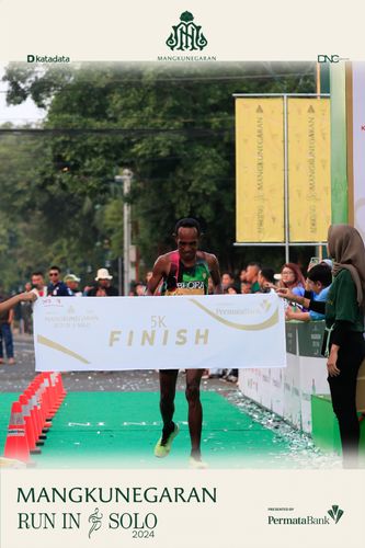 Race photo from Mangkunegaran Run 2024