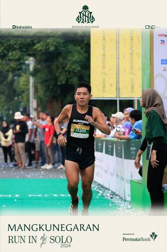 Race photo from Mangkunegaran Run 2024
