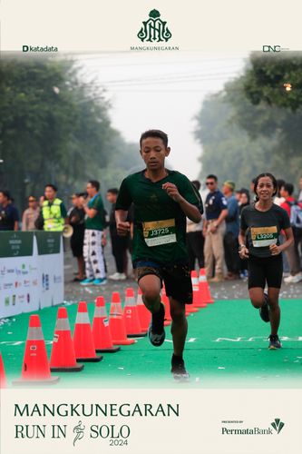 Race photo from Mangkunegaran Run 2024