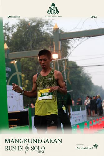 Race photo from Mangkunegaran Run 2024