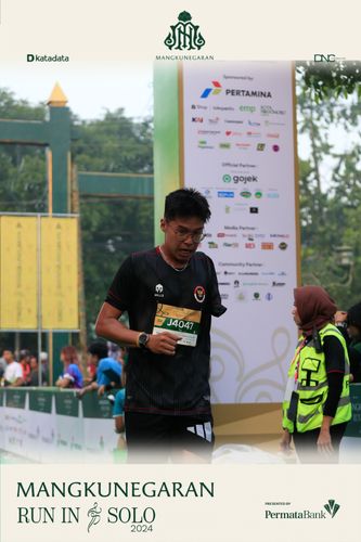 Race photo from Mangkunegaran Run 2024