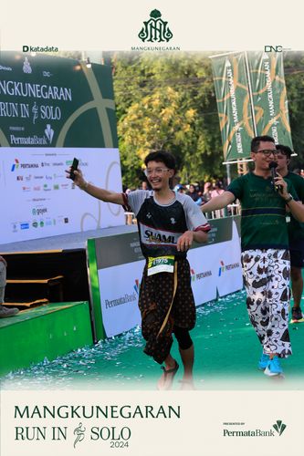 Race photo from Mangkunegaran Run 2024