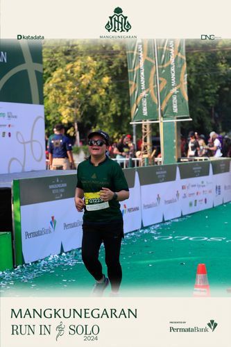 Race photo from Mangkunegaran Run 2024