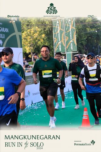Race photo from Mangkunegaran Run 2024