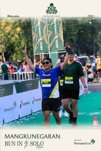 Race photo from Mangkunegaran Run 2024