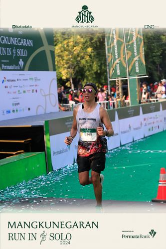 Race photo from Mangkunegaran Run 2024