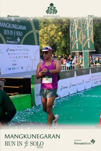 Race photo from Mangkunegaran Run 2024