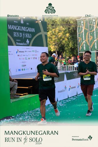 Race photo from Mangkunegaran Run 2024