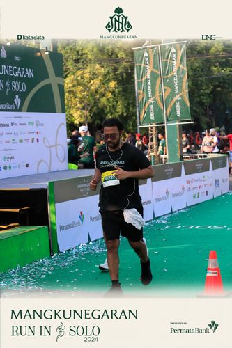 Race photo from Mangkunegaran Run 2024