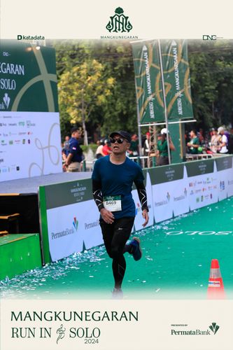 Race photo from Mangkunegaran Run 2024