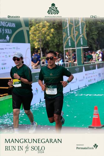 Race photo from Mangkunegaran Run 2024