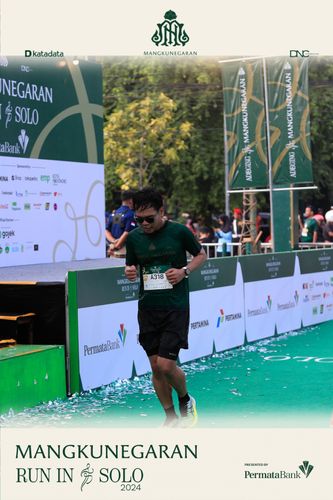 Race photo from Mangkunegaran Run 2024