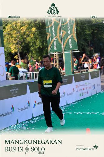 Race photo from Mangkunegaran Run 2024
