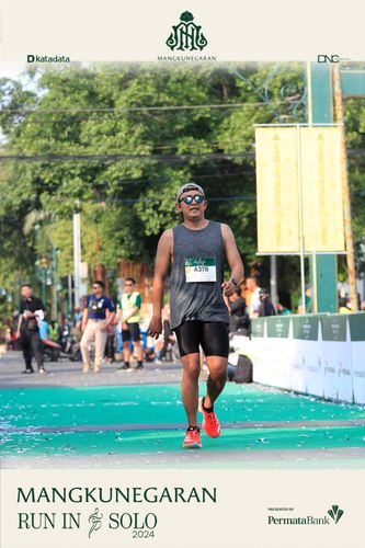 Race photo from Mangkunegaran Run 2024