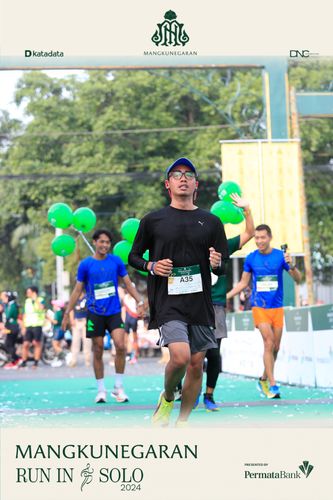 Race photo from Mangkunegaran Run 2024