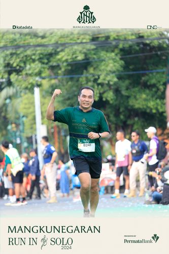 Race photo from Mangkunegaran Run 2024