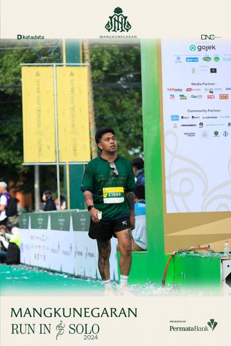 Race photo from Mangkunegaran Run 2024