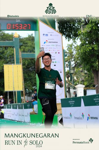 Race photo from Mangkunegaran Run 2024