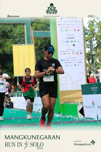 Race photo from Mangkunegaran Run 2024