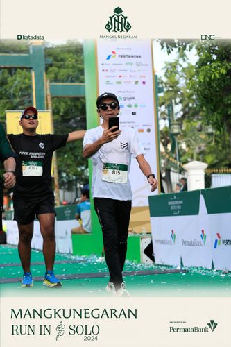 Race photo from Mangkunegaran Run 2024
