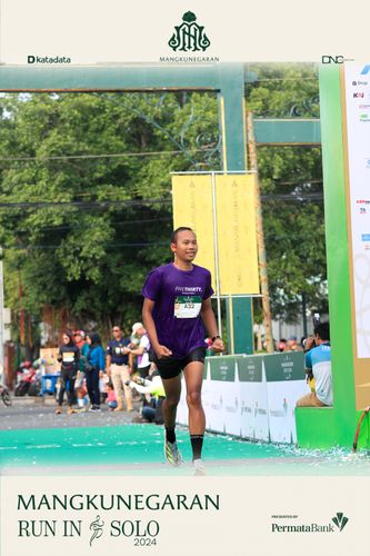 Race photo from Mangkunegaran Run 2024