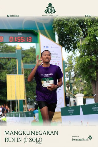 Race photo from Mangkunegaran Run 2024