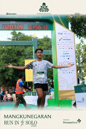 Race photo from Mangkunegaran Run 2024