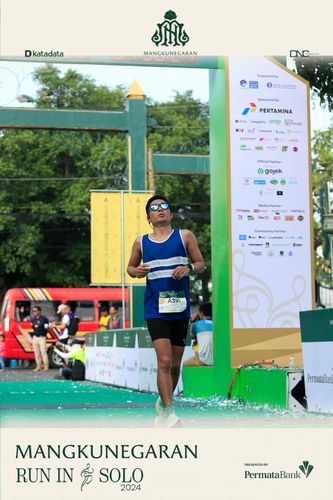Race photo from Mangkunegaran Run 2024