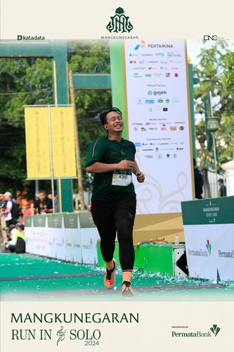 Race photo from Mangkunegaran Run 2024