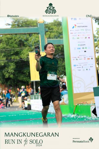 Race photo from Mangkunegaran Run 2024
