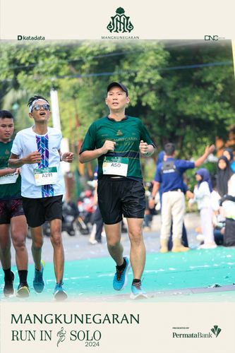 Race photo from Mangkunegaran Run 2024