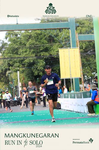 Race photo from Mangkunegaran Run 2024