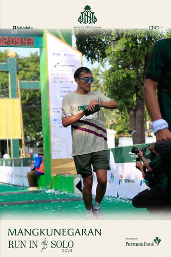 Race photo from Mangkunegaran Run 2024