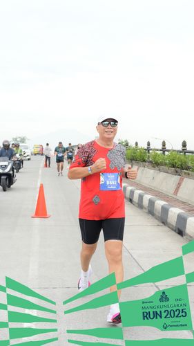 Race photo from Mangkunegaran Run 2025