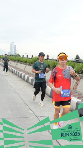 Race photo from Mangkunegaran Run 2025