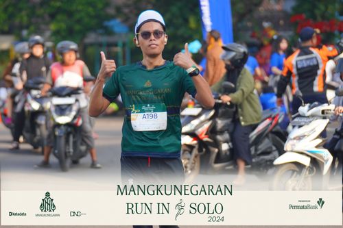 Race photo from Mangkunegaran Run 2024
