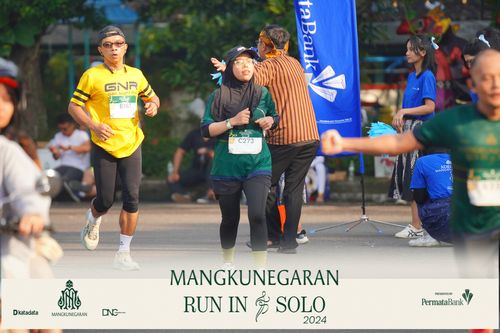 Race photo from Mangkunegaran Run 2024