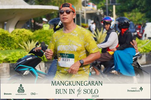 Race photo from Mangkunegaran Run 2024