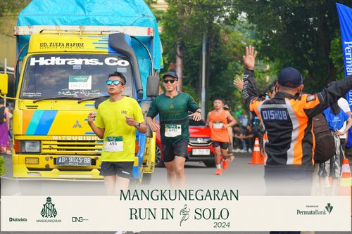 Race photo from Mangkunegaran Run 2024