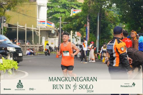 Race photo from Mangkunegaran Run 2024