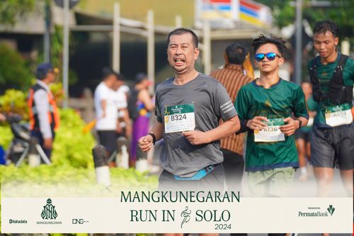 Race photo from Mangkunegaran Run 2024
