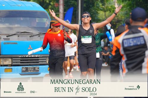 Race photo from Mangkunegaran Run 2024