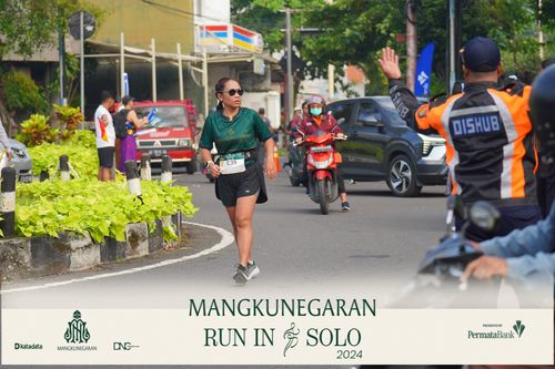 Race photo from Mangkunegaran Run 2024