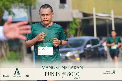Race photo from Mangkunegaran Run 2024