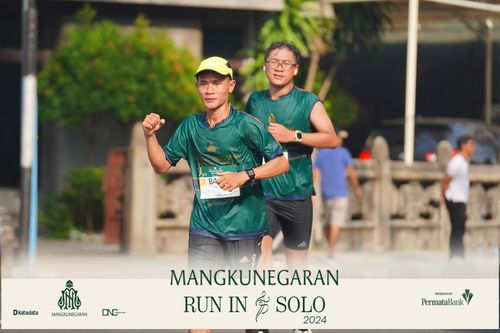 Race photo from Mangkunegaran Run 2024